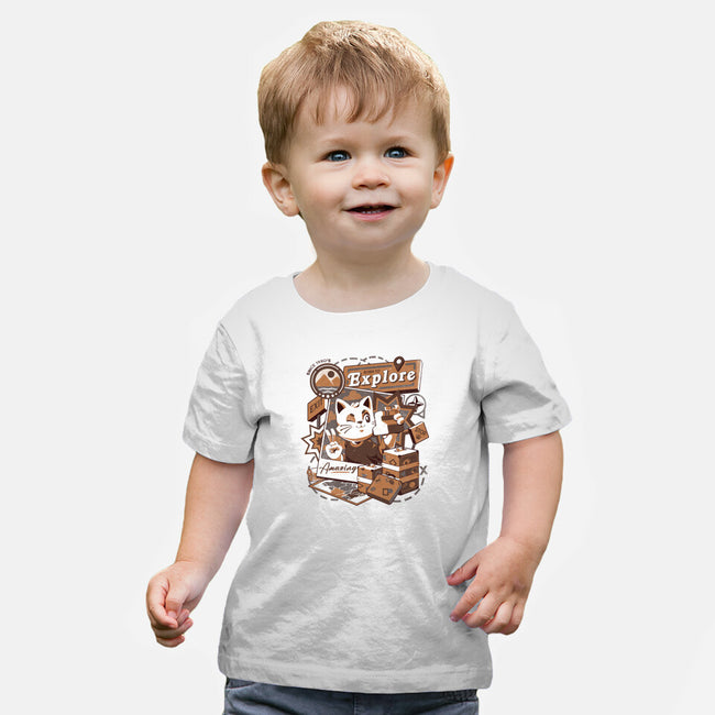 Explore The World-baby basic tee-eduely