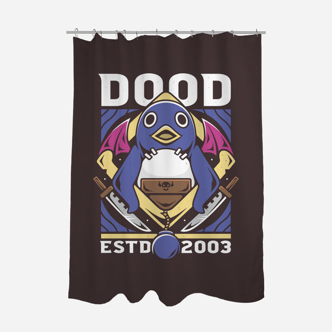Dood-none polyester shower curtain-Alundrart