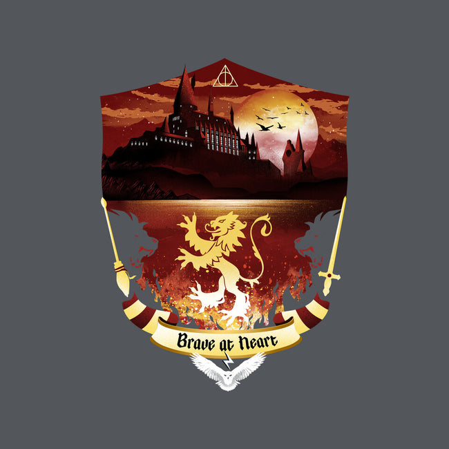 House Of Bravery Badge-none stretched canvas-dandingeroz