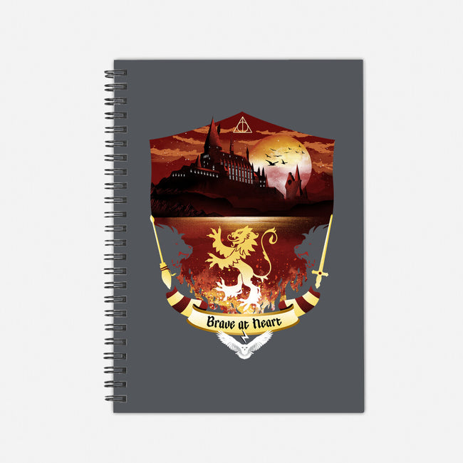 House Of Bravery Badge-none dot grid notebook-dandingeroz