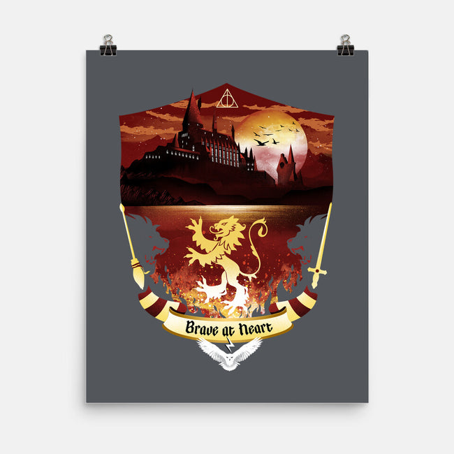 House Of Bravery Badge-none matte poster-dandingeroz