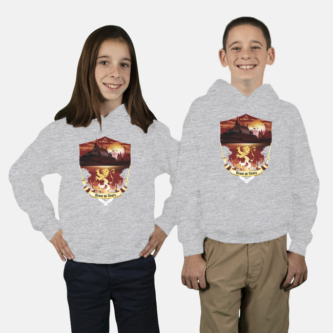 House Of Bravery Badge-youth pullover sweatshirt-dandingeroz