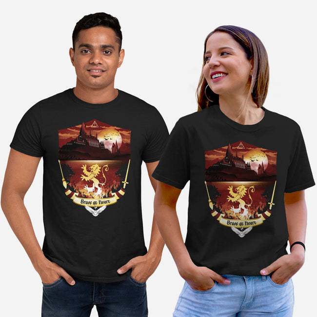 House Of Bravery Badge-unisex basic tee-dandingeroz