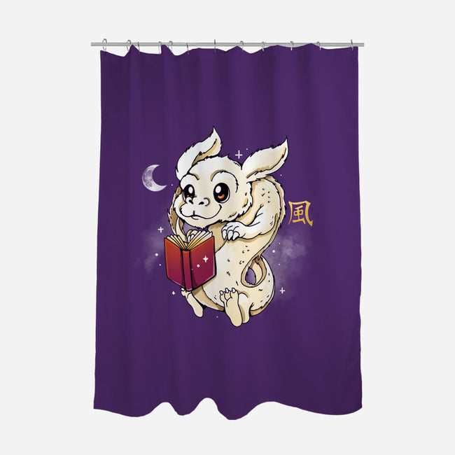 Story Dragon-none polyester shower curtain-Vallina84