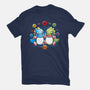 Twin Dragons-womens fitted tee-Vallina84