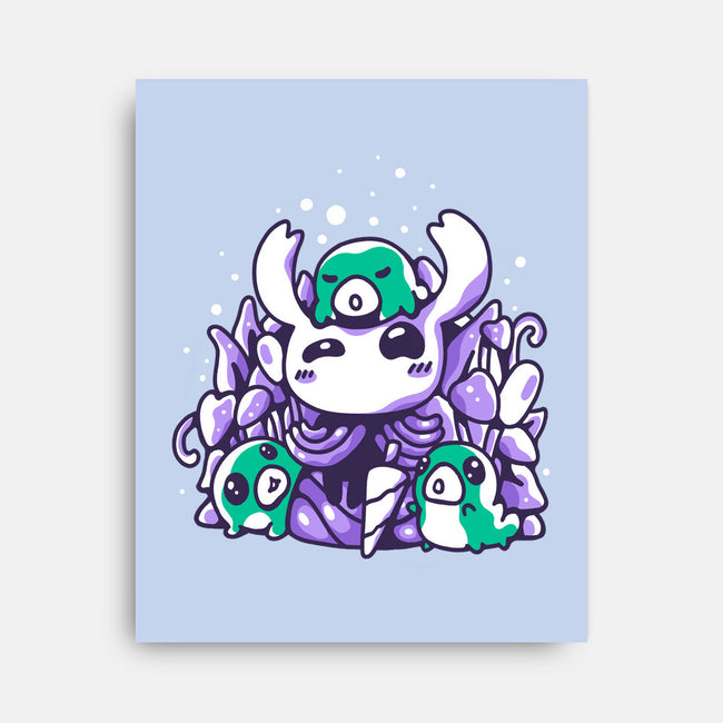 Grubs Protector-none stretched canvas-demonigote