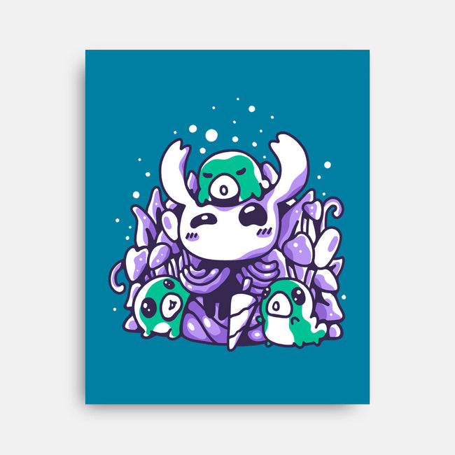 Grubs Protector-none stretched canvas-demonigote