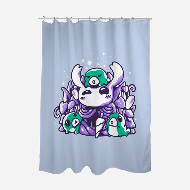 Grubs Protector-none polyester shower curtain-demonigote