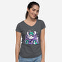 Grubs Protector-womens v-neck tee-demonigote