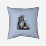The Rabbit On The Wall-none removable cover throw pillow-zascanauta