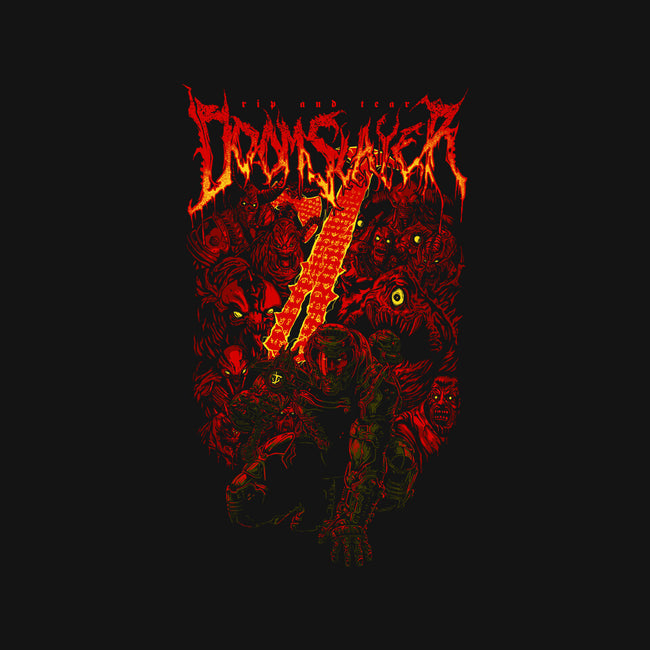 Doomslayer-none stretched canvas-demonigote