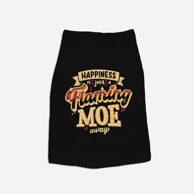 Just A Flaming Moe Away-dog basic pet tank-teesgeex