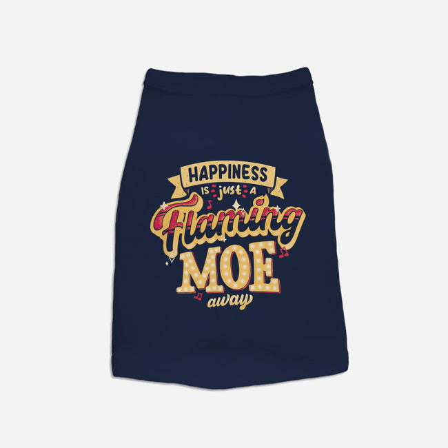 Just A Flaming Moe Away-dog basic pet tank-teesgeex