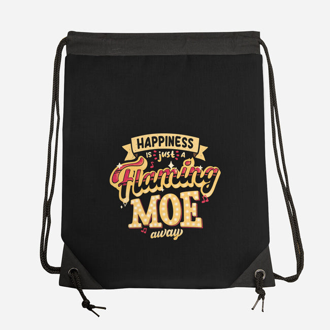 Just A Flaming Moe Away-none drawstring bag-teesgeex