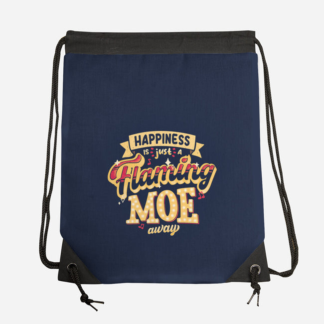 Just A Flaming Moe Away-none drawstring bag-teesgeex