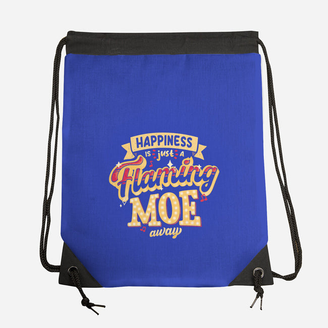 Just A Flaming Moe Away-none drawstring bag-teesgeex