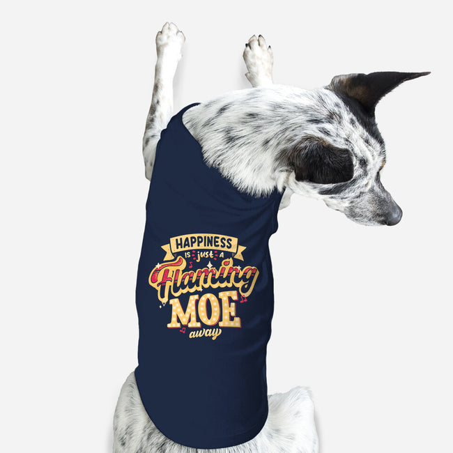 Just A Flaming Moe Away-dog basic pet tank-teesgeex