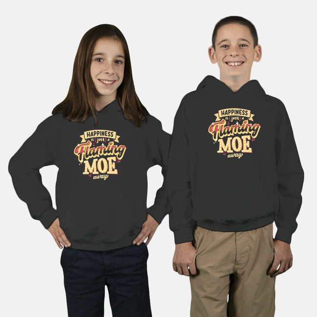 Just A Flaming Moe Away-youth pullover sweatshirt-teesgeex