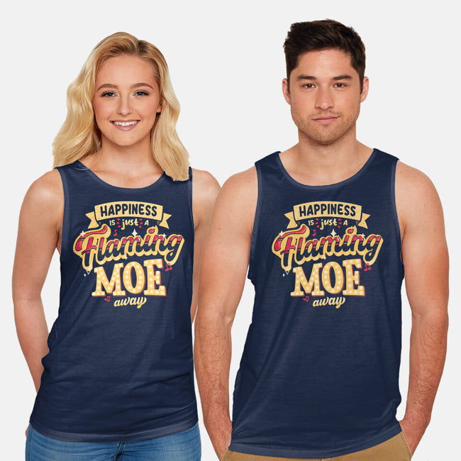 Just A Flaming Moe Away-unisex basic tank-teesgeex