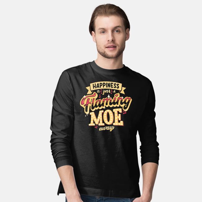Just A Flaming Moe Away-mens long sleeved tee-teesgeex