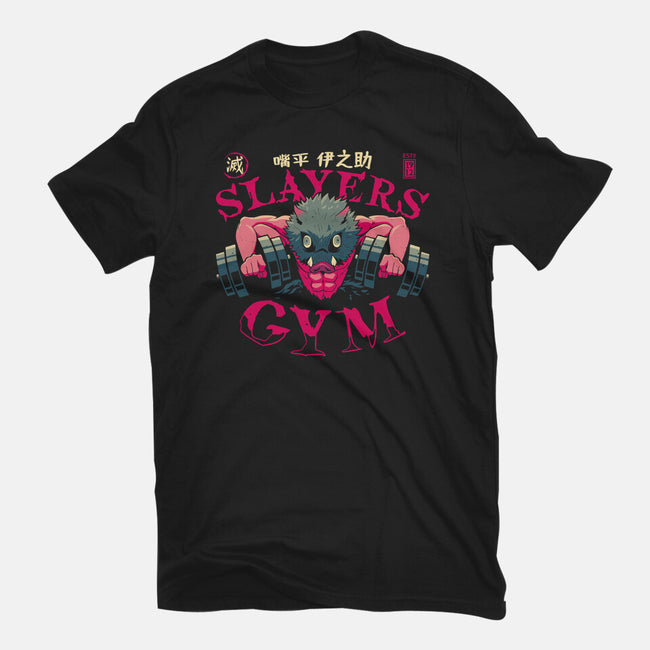 Inosuke Slayers Gym-womens fitted tee-teesgeex