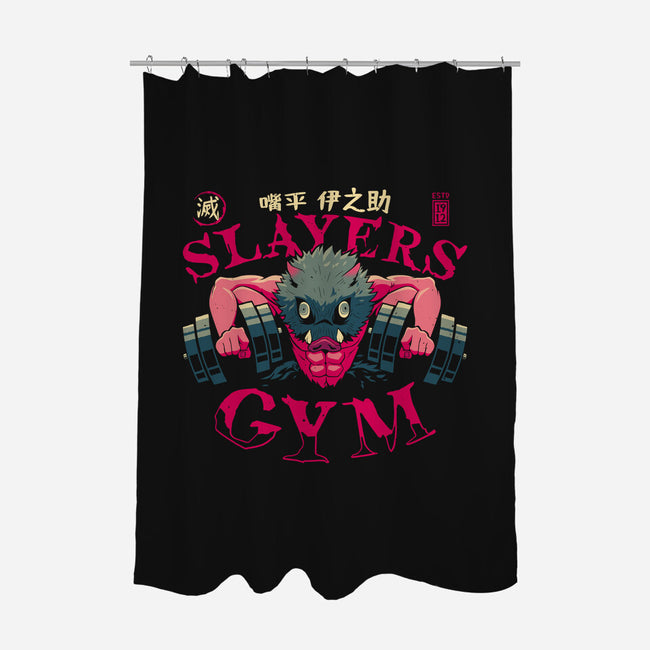 Inosuke Slayers Gym-none polyester shower curtain-teesgeex