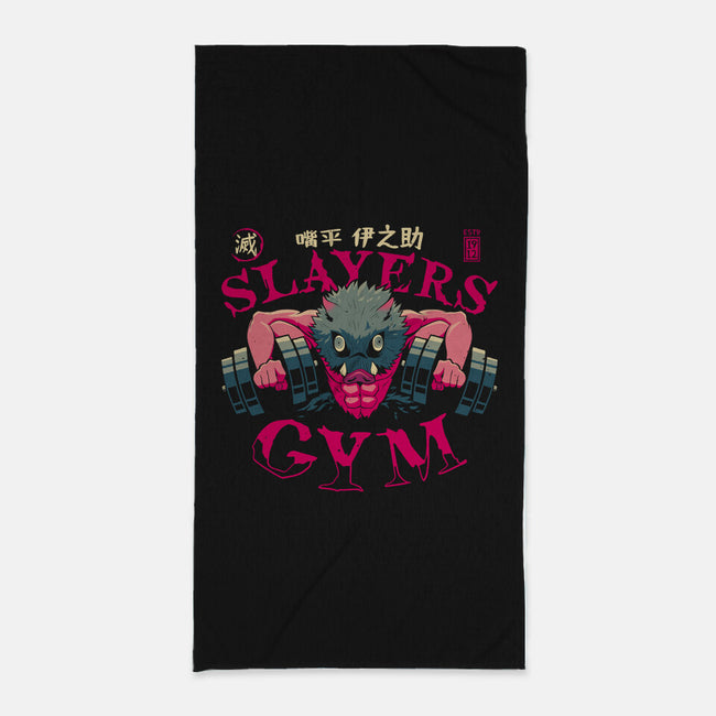 Inosuke Slayers Gym-none beach towel-teesgeex