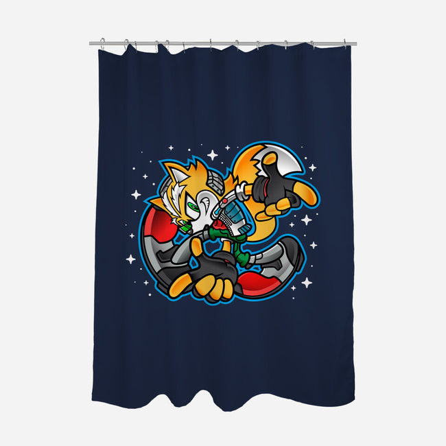 Fox Adventure-none polyester shower curtain-demonigote