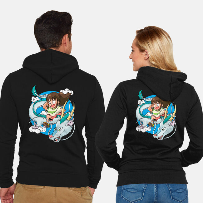 Dragon Haku-unisex zip-up sweatshirt-demonigote