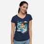 Dragon Haku-womens v-neck tee-demonigote