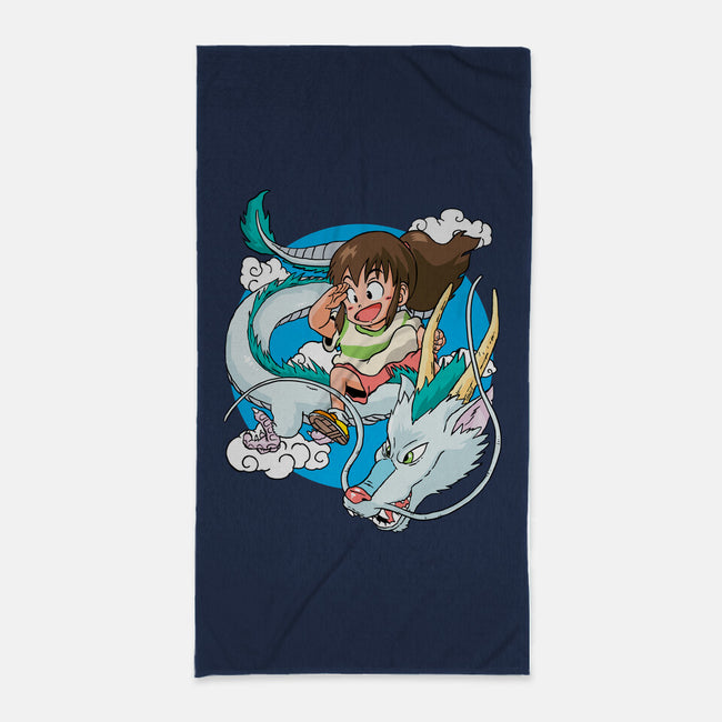 Dragon Haku-none beach towel-demonigote
