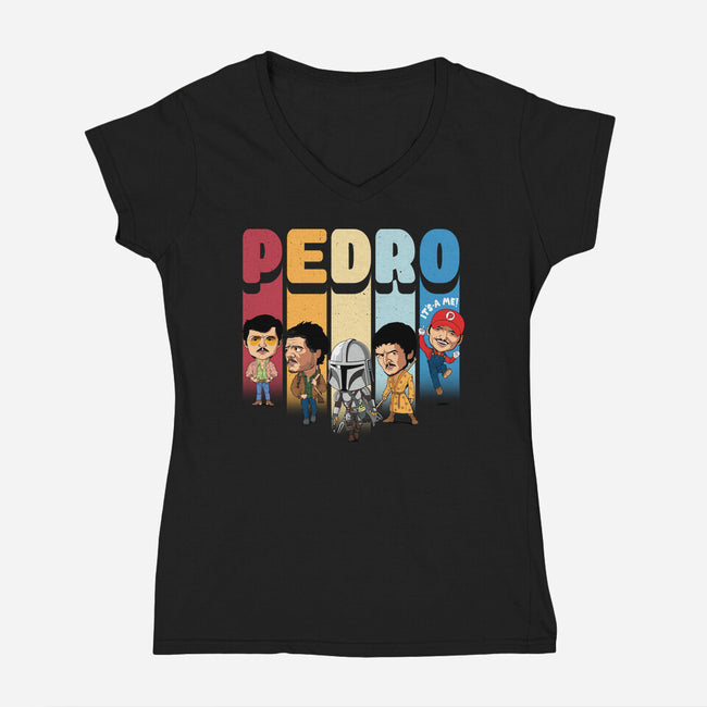 Pedro-womens v-neck tee-Tronyx79