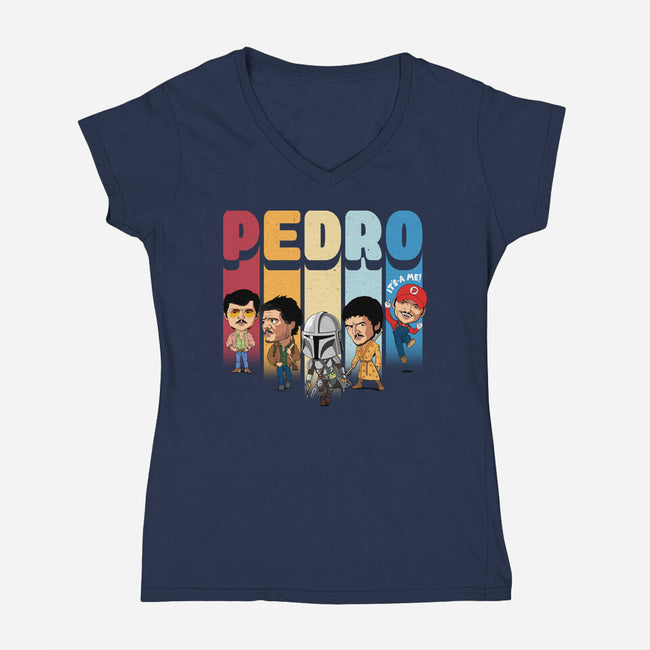 Pedro-womens v-neck tee-Tronyx79