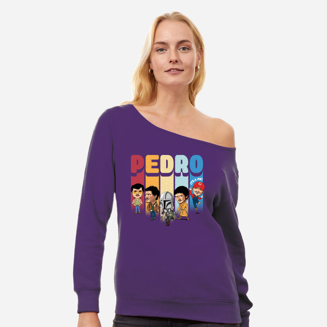 Pedro-womens off shoulder sweatshirt-Tronyx79