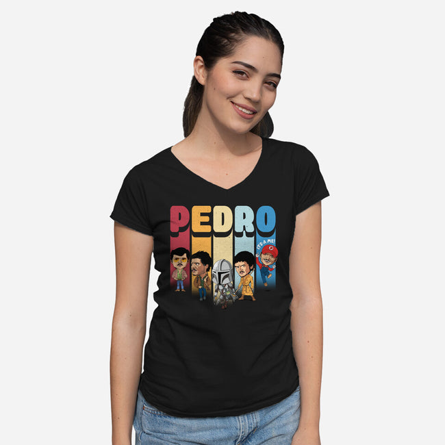 Pedro-womens v-neck tee-Tronyx79