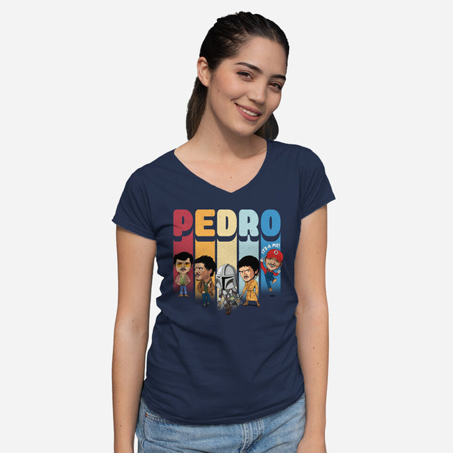 Pedro-womens v-neck tee-Tronyx79