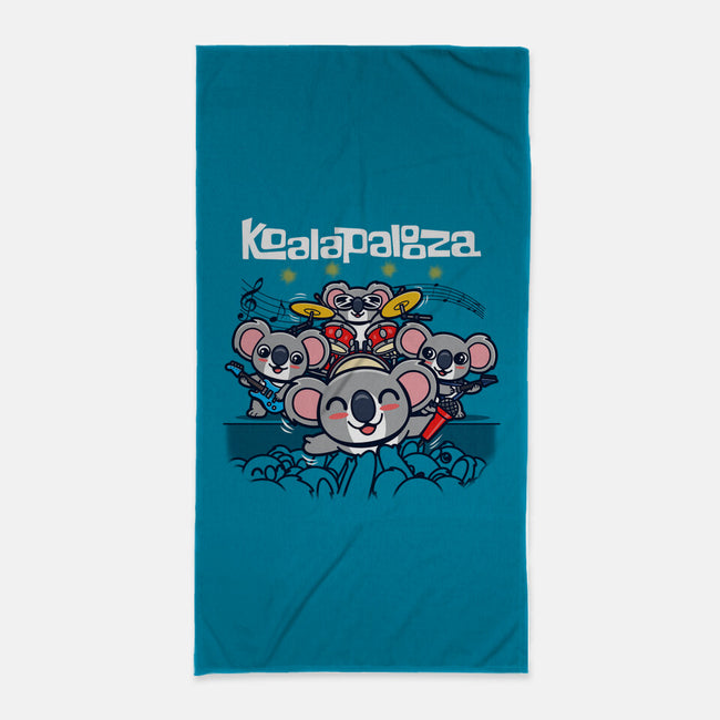 Koalapalooza-none beach towel-Boggs Nicolas