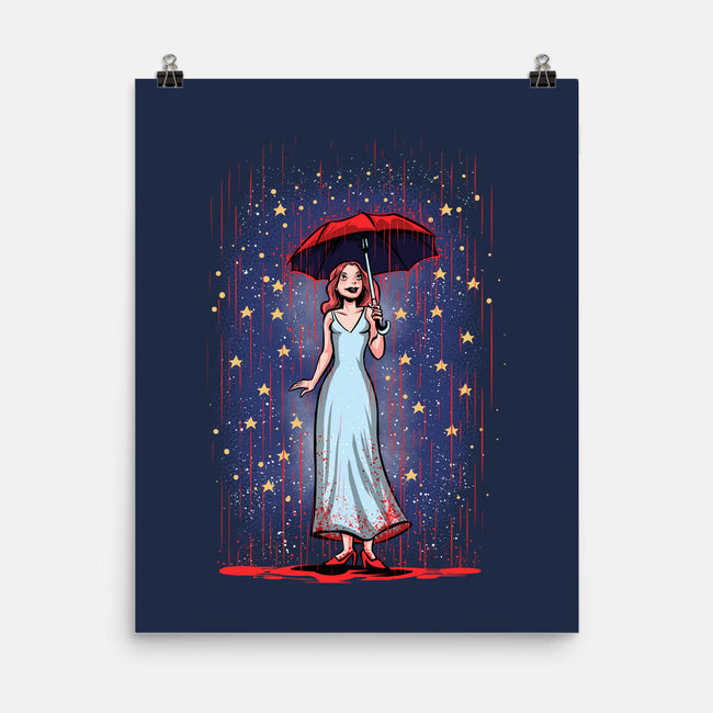 Carrie In The Rain-none matte poster-zascanauta