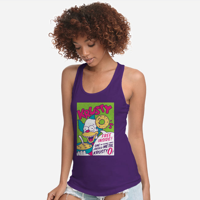 Krusty O's-womens racerback tank-dalethesk8er