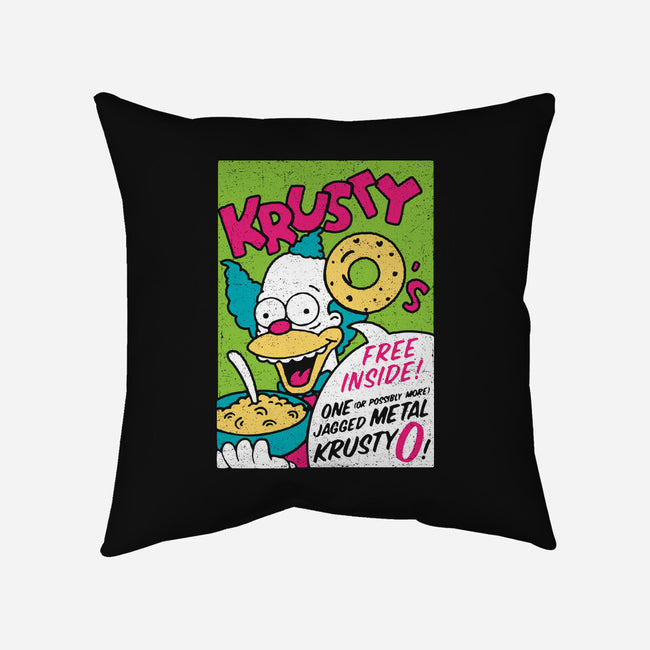 Krusty O's-none removable cover throw pillow-dalethesk8er