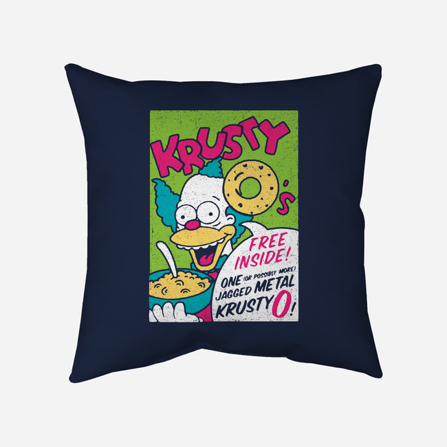 Krusty O's-none removable cover throw pillow-dalethesk8er