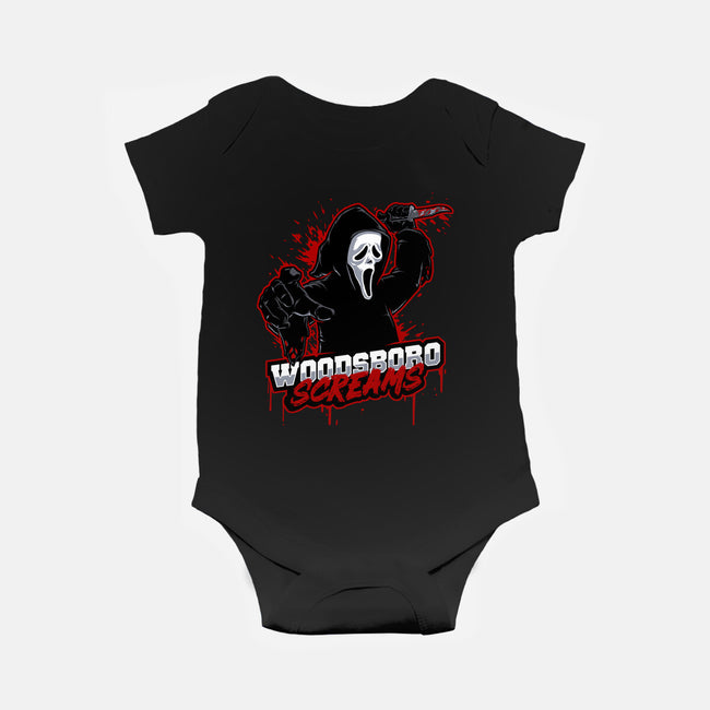 Woodsboro Screams-baby basic onesie-Studio Mootant