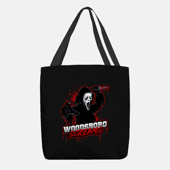 Woodsboro Screams-none basic tote bag-Studio Mootant