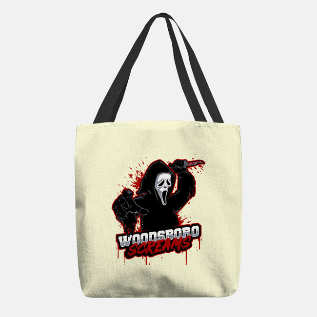 Woodsboro Screams-none basic tote bag-Studio Mootant