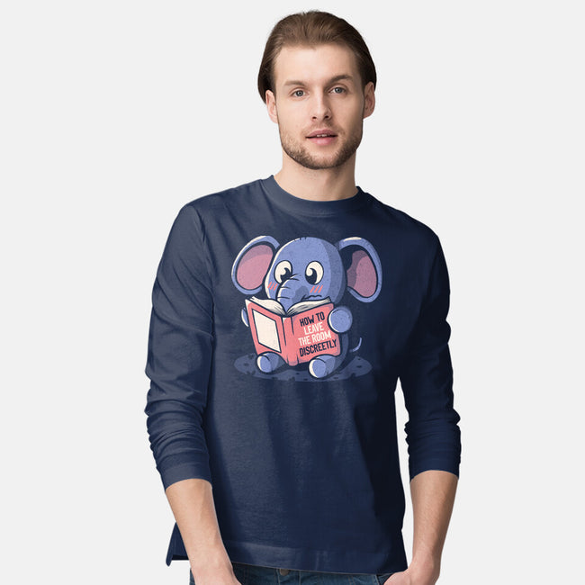 How To Leave The Room Discreetly-mens long sleeved tee-tobefonseca