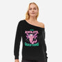 You Axolotl Questions-womens off shoulder sweatshirt-GilarRic