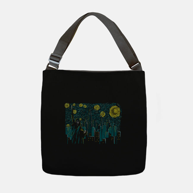 Starry Scream-none adjustable tote bag-Claudia