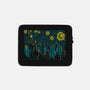 Starry Scream-none zippered laptop sleeve-Claudia