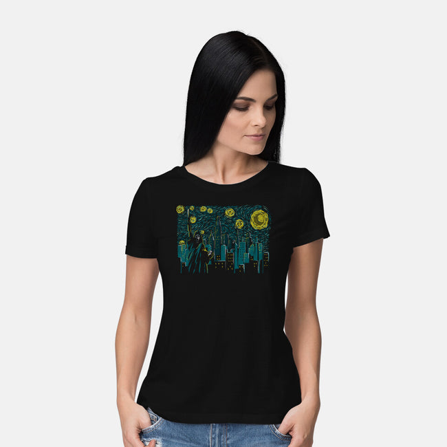 Starry Scream-womens basic tee-Claudia