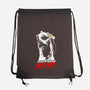 The Caffeine Bear-none drawstring bag-Boggs Nicolas